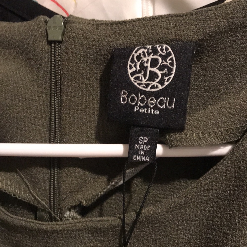 Bobeau Olive Green Short Dress, NWT - Picture 7 of 9